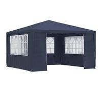 vidaXL Gazebo Professionale con Pareti 4x4 m Blu 90 g/m²