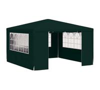 vidaXL Gazebo Professionale con Pareti 4x4 m Verde 90 g/m²