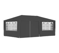 vidaXL Gazebo Professionale con Pareti 4x6 m Antracite 90 g/m²