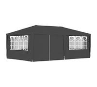 vidaXL Gazebo Professionale con Pareti 4x6 m Antracite 90 g/m²