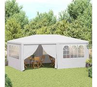 vidaXL Gazebo Professionale con Pareti 4x6 m Bianco 90 g/m²