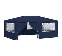 vidaXL Gazebo Professionale con Pareti 4x6 m Blu 90 g/m²