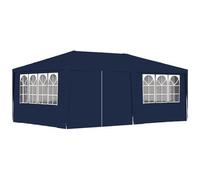 Gazebo professionale con pareti 4x6 m blu 90 g/m²