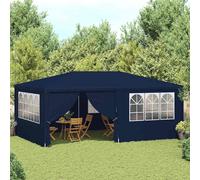 vidaXL Gazebo Professionale con Pareti 4x6 m Blu 90 g/m²