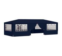 vidaXL Gazebo Professionale con Pareti 4x9 m Blu 90 g/m²