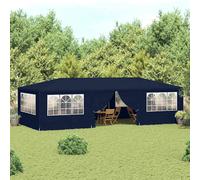 vidaXL Gazebo Professionale con Pareti 4x9 m Blu 90 g/m²