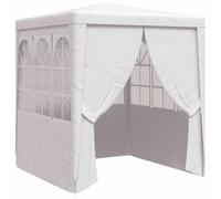 vidaXL Gazebo Professionale con Pareti 2,5x2,5 m Bianco 90 g/m²