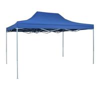 vidaXL Gazebo Professionale Pieghevole 3x4m Acciaio Blu