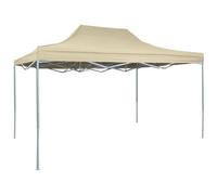 VIDAXL - Gazebo Professionale Pieghevole 3x4m Acciaio Crema