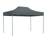 Gazebo Professionale Pieghevole 3x4m in Acciaio Antracite
