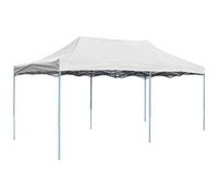 VIDAXL - Gazebo Professionale Pieghevole 3x6 M Acciaio Bianco
