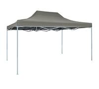 vidaXL Gazebo Professionale Pieghevole Impermeabile Anti UV Tendone Tenda per Feste da Giardino 3x4 m Antracite in Tessuto Oxford PVC e Acciaio