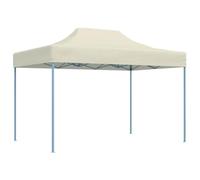 vidaXL Gazebo Professionale Pieghevole 3x4m Acciaio Crema
