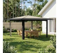 vidaXL Gazebo senza Parete Laterale 4 x 4 m Crema e Antracite
