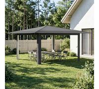 vidaXL Gazebo senza Parete Laterale 4 x 4 m Grigio chiaro e Antracite