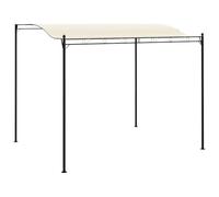 vidaXL Gazebo in Tessuto Bianco Crema