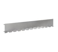 vidaXL Bordura per Prato 10 pcs 102 x 15 x 4 cm Acciaio Argento,