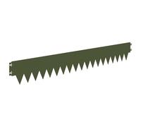 vidaXL Bordura per Prato 10 pcs 103 x 15 cm metallo Verde Oliva, Bordatura in Acciaio Moderna, Resistente alle Intemperie, Decorazione per Giardino, Accessorio per Esterni