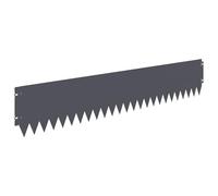 vidaXL Bordo per prato 10 pezzi 103 x 20 cm in acciaio Antracite, separatore da giardino in acciaio, bordi paesaggistici moderni, barriera esterna flessibile per corridoi, separatori resistenti alle