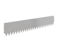 vidaXL Bordura per Prato 10 pcs 103 x 20 cm Acciaio Argento, Confine Giardino in Acciaio, Bordo Moderno e Flessibile per Sentieri, Barriera Resistente all'Umidità per Giardino