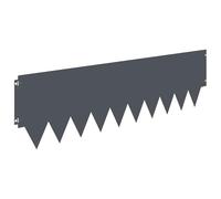 vidaXL Bordura per Prato 10 pcs metallo, Bordatura in Acciaio Moderna, Resistente alle Intemperie, Decorazione per Giardino, Accessorio per Esterni