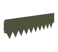 vidaXL Bordura per Prato 10 pcs metallo, Bordatura in Acciaio Moderna, Resistente alle Intemperie, Decorazione per Giardino, Accessorio per Esterni