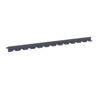 vidaXL Bordura per Prato 20 pcs 102 x 4 x 4 cm Acciaio Antracite,