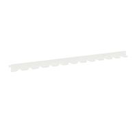 vidaXL Bordura per Prato 20 pcs 102 x 4 x 4 cm Acciaio Bianco,