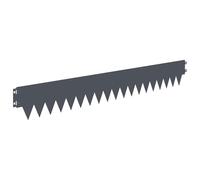 vidaXL Bordura per Prato 20 pcs 103 x 15 cm metallo Antracite, Bordatura in Acciaio Moderna, Resistente alle Intemperie, Decorazione per Giardino, Accessorio per Esterni