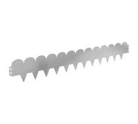 vidaXL Bordura per Prato 20 pcs 103 x 15 cm Acciaio Argento,