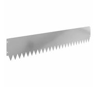 vidaXL Bordura per Prato 20 pcs 103 x 20 cm Acciaio Argento, Confine Giardino in Acciaio, Bordo Moderno e Flessibile per Sentieri, Barriera Resistente all'Umidità per Giardino