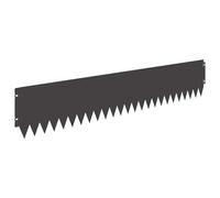 vidaXL Gazonrand 20 st 103 x 20 cm Staal Zwart