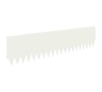 vidaXL Bordura per Prato 20 pcs 103 x 25 cm Acciaio Bianco,