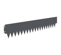 vidaXL Bordura per Prato 30 pcs 103 x 20 cm metallo Antracite, Bordatura in Acciaio Moderna, Resistente alle Intemperie, Decorazione per Giardino, Accessorio per Esterni