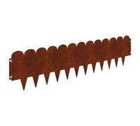 vidaXL Bordo per prato 30 pezzi 103 x 25 cm acciaio arrugginito,