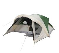 vidaXL Tenda Familiare Cabina per 6 Persone Verde Impermeabile, tenda da campeggio, tenda da esterno, tenda impermeabile, tenda da giardino