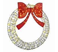 vidaXL Ghirlanda con 150 LED Bianco caldo 120 cm Rattan