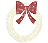 vidaXL Ghirlanda con luci a strisce a LED Bianco caldo 75 cm Acrilico
