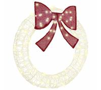 vidaXL Ghirlanda con luci a strisce a LED Bianco caldo 90 cm Acrilico