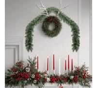 vidaXL Ghirlanda di Natale 2 pz Verde 20 m PVC
