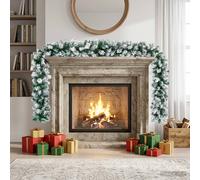 vidaXL Ghirlanda di Natale Bianco 270 cm PVC