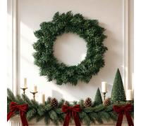 vidaXL Ghirlanda di Natale Verde Diam. 30 cm PVC
