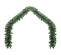 vidaXL Ghirlanda di Natale Verde Folta PVC 10 m Decorazione Natalizia Addobbi