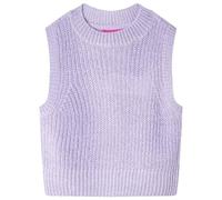 Gilet da Bambina Lavorato a Maglia Lilla Chiaro 104