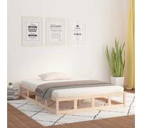 vidaXL Giroletto 140x200 cm in Legno Massello