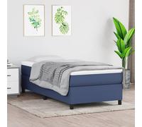vidaXL Giroletto a Molle Blu 90x200 cm in Tessuto