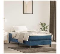 VIDAXL - Giroletto A Molle Blu Scuro 100x200 Cm In Velluto