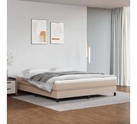 vidaXL Giroletto a Molle Cappuccino 160x200 cm in Similpelle