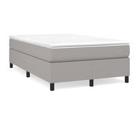 vidaXL Giroletto a Molle con Materasso Grigio Chiaro 120x190cm Tessuto