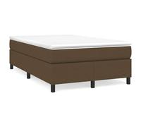 vidaXL Giroletto a Molle con Materasso Marrone Scuro 120x190cm Tessuto